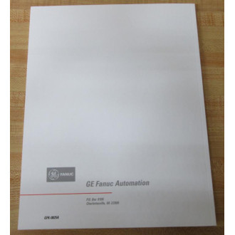 GE Fanuc Automation GFK-0825A User's Manual GFK0825A - New No Box