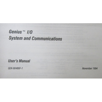 GE Fanuc Automation GEK-90486F-1 User's Manual GEK90486F1 - New No Box