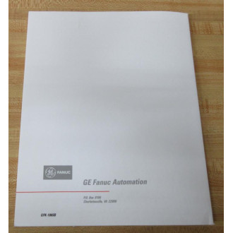 GE Fanuc Automation GFK-1065B User's Manual GFK1065B - New No Box