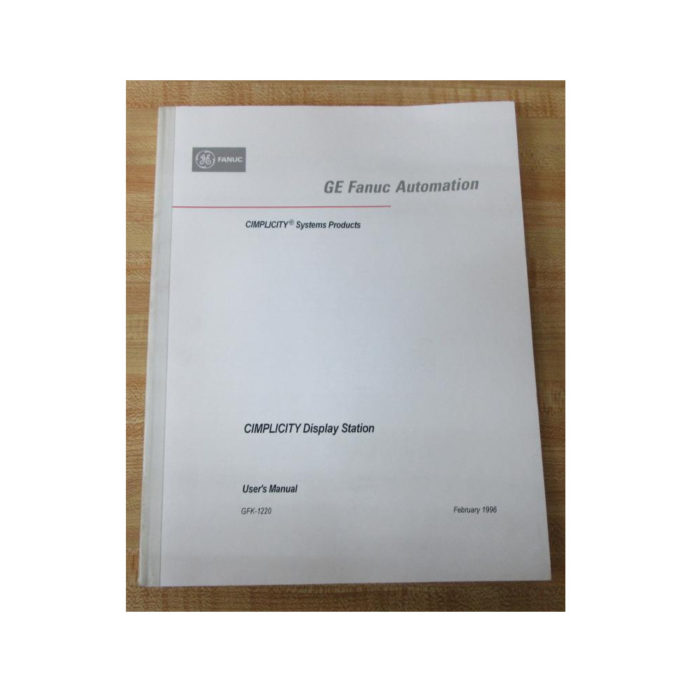 GE Fanuc Automation GFK-1220 User's Manual GFK1220 - New No Box