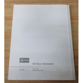 GE Fanuc Automation GFK-1220 User's Manual GFK1220 - New No Box