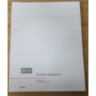 GE Fanuc Automation GFK-1277 User's Manual GFK1277 - New No Box