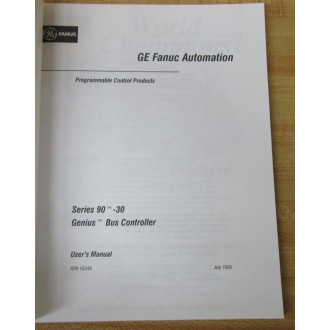 GE Fanuc Automation GFK-1034A User's Manual GFK1034A - New No Box