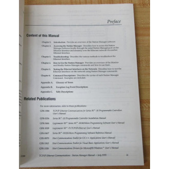 GE Fanuc Automation GFK-1186 Station Manager Manual GFK1186 - New No Box