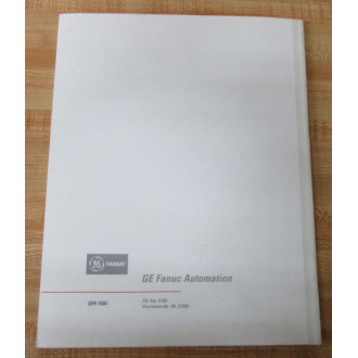 GE Fanuc Automation GFK-1084 User's Manual - New No Box