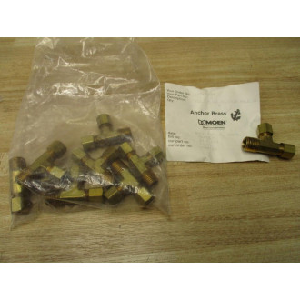 Moen 71-44 Anchor Brass Tee Fitting 7144 (Pack of 8)