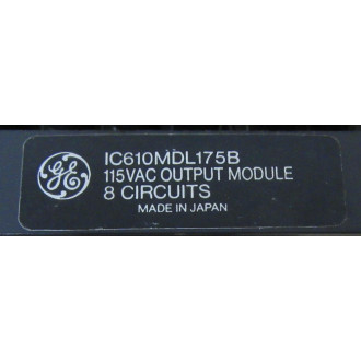General Electric IC610MDL175B 115VAC Output Module - New No Box