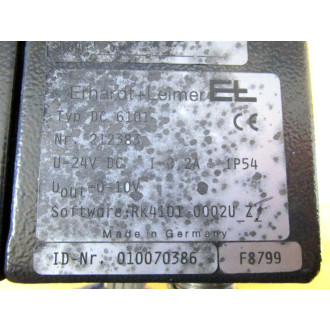 Erhardt +Leimer DC 6101 212383 Digital Position Controller 010070385 - Used