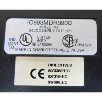 GEFanuc IC693MDR390C IO Relay Module