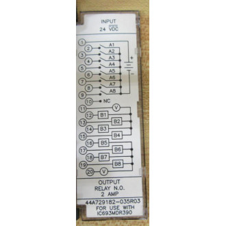 GEFanuc IC693MDR390C IO Relay Module