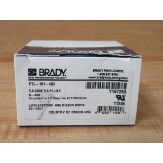 Brady PTL-101-483 Polyester Label 11245 Y197263