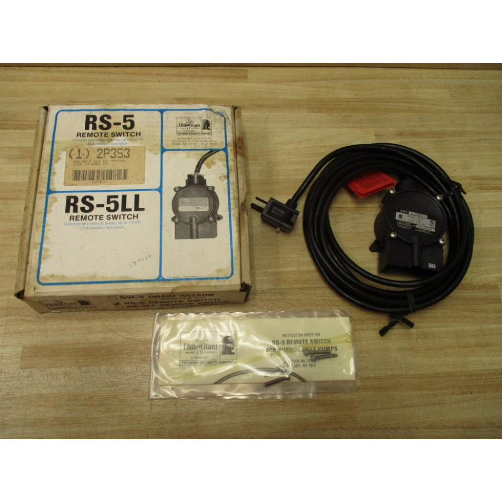 Little Giant Pump 599901 RS-5 Remote Switch Little Giant Pump 599901 RS-5 Remote Switch