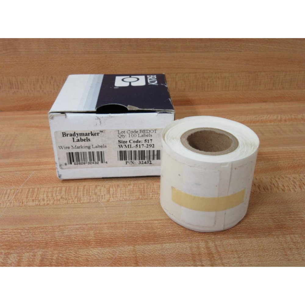Brady WML-517-292 Wire Marking Label 32432 (Pack of 100) Brady WML-517-292 Wire Marking Label 32432 (Pack of 100)