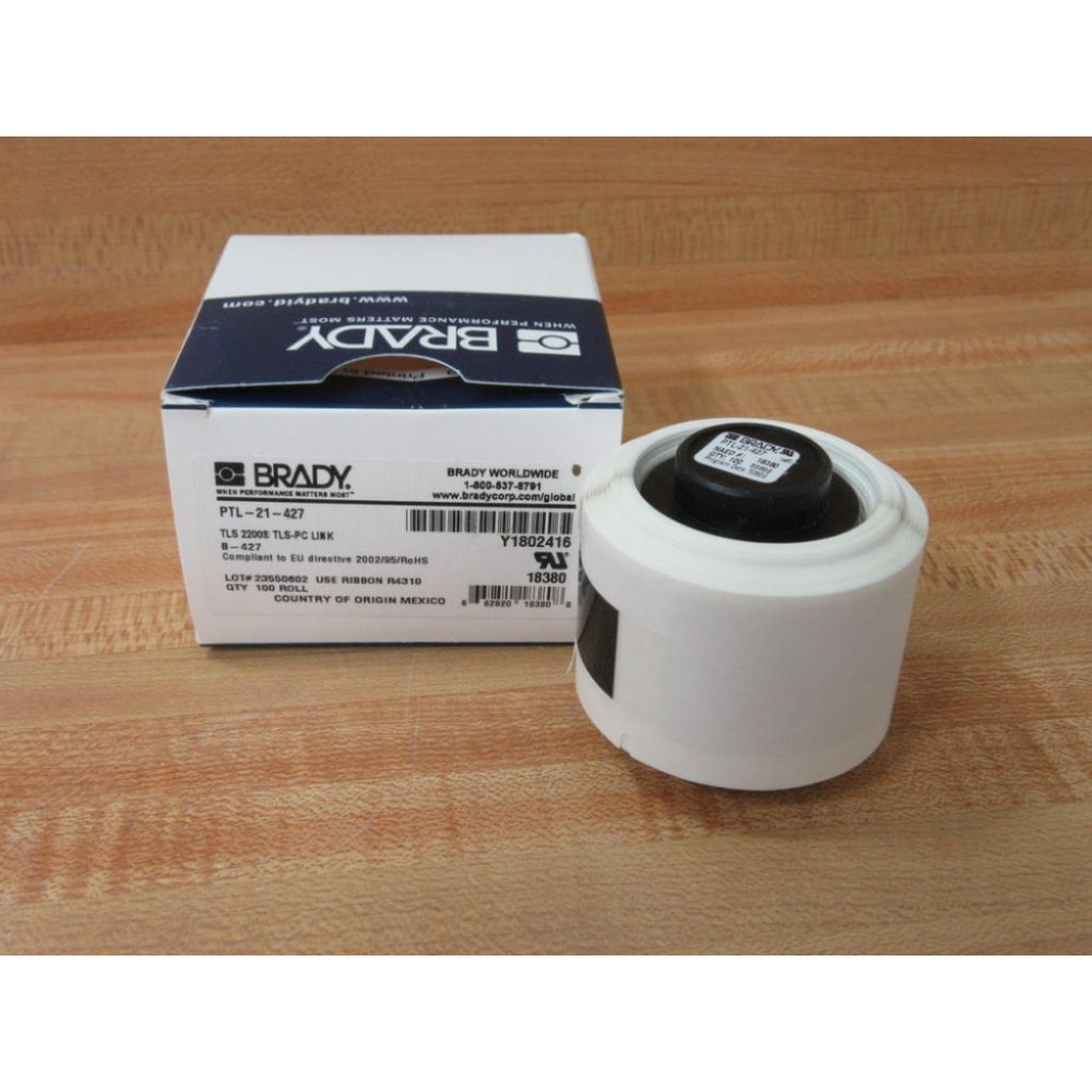 Brady PTL-21-427 Vinyl Wire & Cable Label 18380 Y1802416 (Pack of 100) Brady PTL-21-427 Vinyl Wire & Cable Label 18380 Y1802416 (Pack of 100)