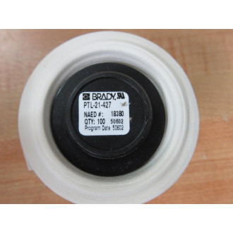 Brady PTL-21-427 Vinyl Wire & Cable Label 18380 Y1802416 (Pack of 100)