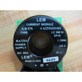 LEM LC-300-SSP14 Current Module PS Bd 1209-10 A2550301001 - Parts Only