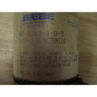 Siebe MA-5213-0-0-3 Hydraulic Actuator MA5213003 - New No Box Siebe MA-5213-0-0-3 Hydraulic Actuator MA5213003 - New No Box