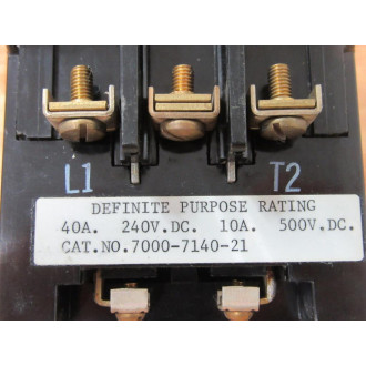 Ward 7000-7140-21 Joslyn Clark Contactor 7000714021 - New No Box