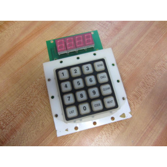 Keycard Service Alert 94PCB001 Keypad+Display Board - Used