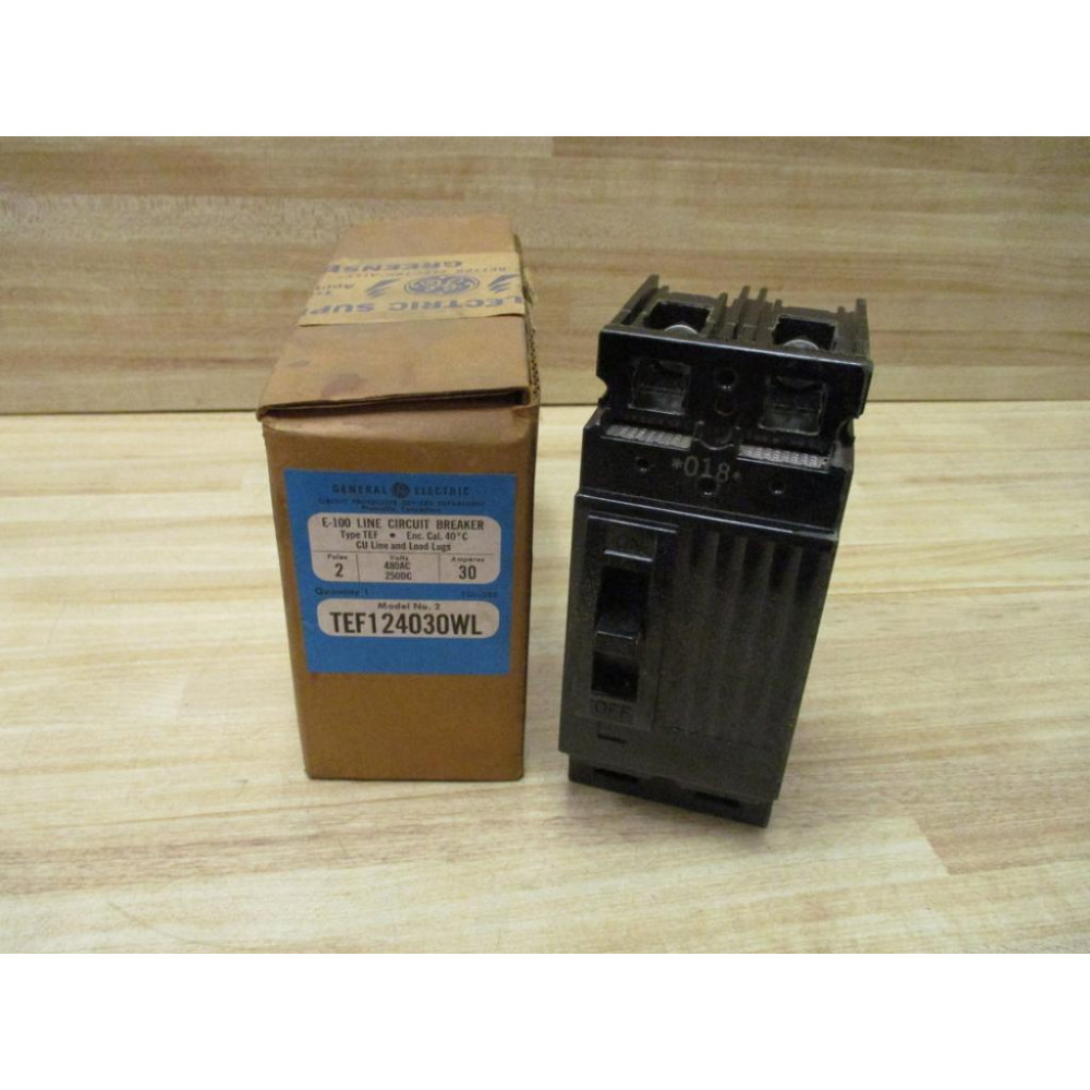 General Electric TEF124030WL E-100 Line Circuit Breaker 30AMP TEF124030
