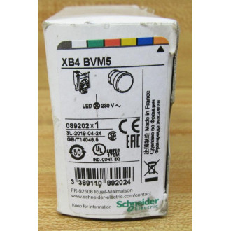 Schneider Electric XB4 BVM5 Pilot Light XB4BVM5