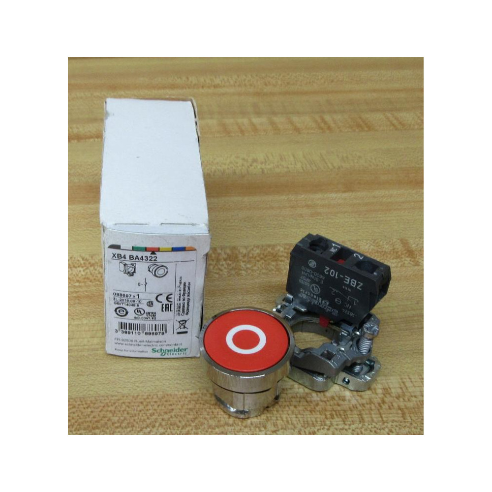 Schneider Electric XB4 BA4322 Push Button XB4BA4322