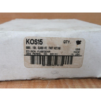 Edison KOS15 Fast Acting Fuse (Pack of 9)