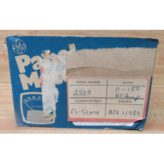 General Electric 2503 Panel Meter