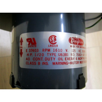 Dayton 4C447 Blower Fan WO Instructions