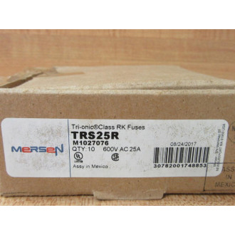 Gould Shawmut Ferraz TRS25R Fuse Cross Ref 4YZL6 (Pack of 10)