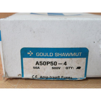 Gould Shawmut Ferraz A50P50-4 Amp-Trap Fuse A50P50 (Pack of 7)