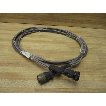 Weld Wire Rope Pin Amphenol MS24266R12T12PN Connectors W 3 Cables - Used