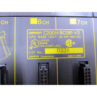 Omron C200H-BC081-V2 CPU Base Unit  C200HBC081V2