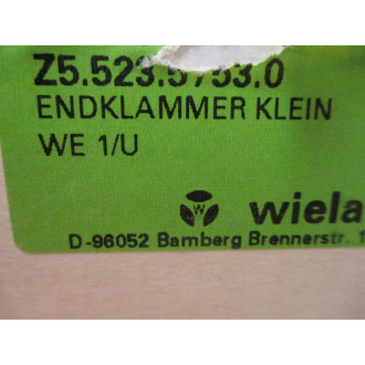 Wieland Electric Z5.523.5753.0 Universal End Clamp WE 1U (Pack of 45)