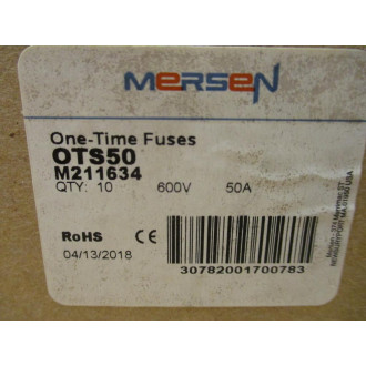 GouldShawmut OTS50 One-Time Fuse (Pack of 10)
