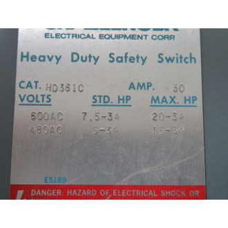Challenger HD361C Safety Switch