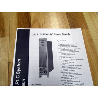 Control Technology 2512 Power Supply