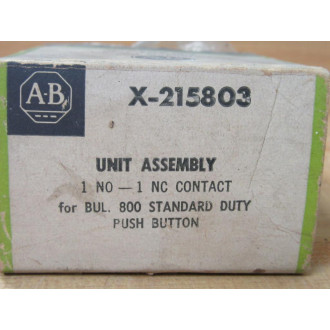 Allen Bradley X 215803 Pushbutton Unit Assembly X215803 wo Hardware