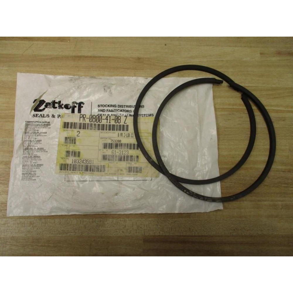 Zatkoff PR-0800-41-08 Z Z-LOK Piston Ring PR08004108Z (Pack of 2)