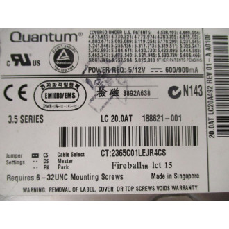 Quantum LC20A492 3.5" Internal Hard Drive - Used