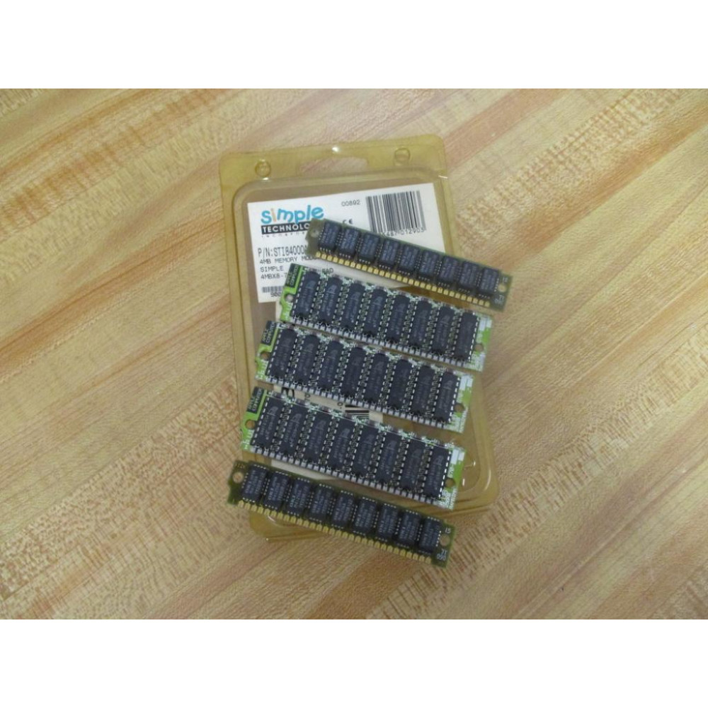 Simple Technology STI84000A-70T 4MB Memory Module STI84000A70T (Pack of 5)
