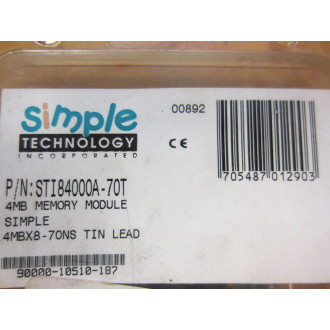 Simple Technology STI84000A-70T 4MB Memory Module STI84000A70T (Pack of 5)