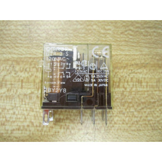 Omron G2R-2-S-120V Relay G2R-2-S-120V AC - Used