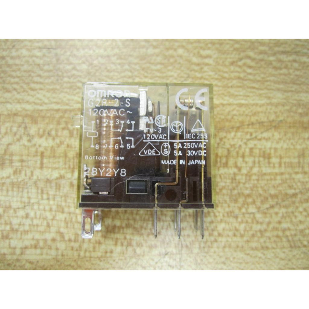 Omron G2R-2-S-120V Relay G2R-2-S-120V AC - Used