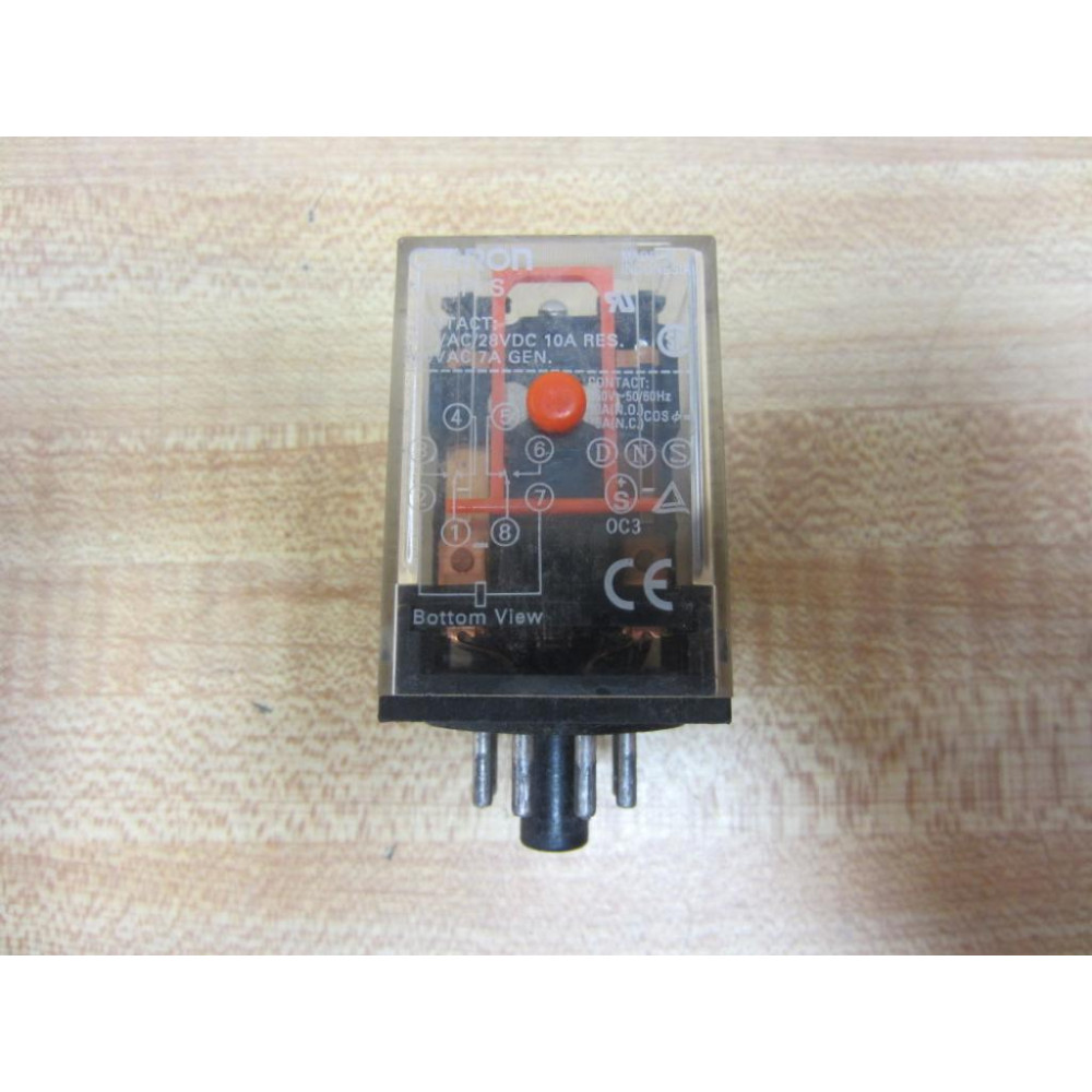 Omron MK2P-S Relay MK2PS MK2P-S-250VAC28VDC - Used