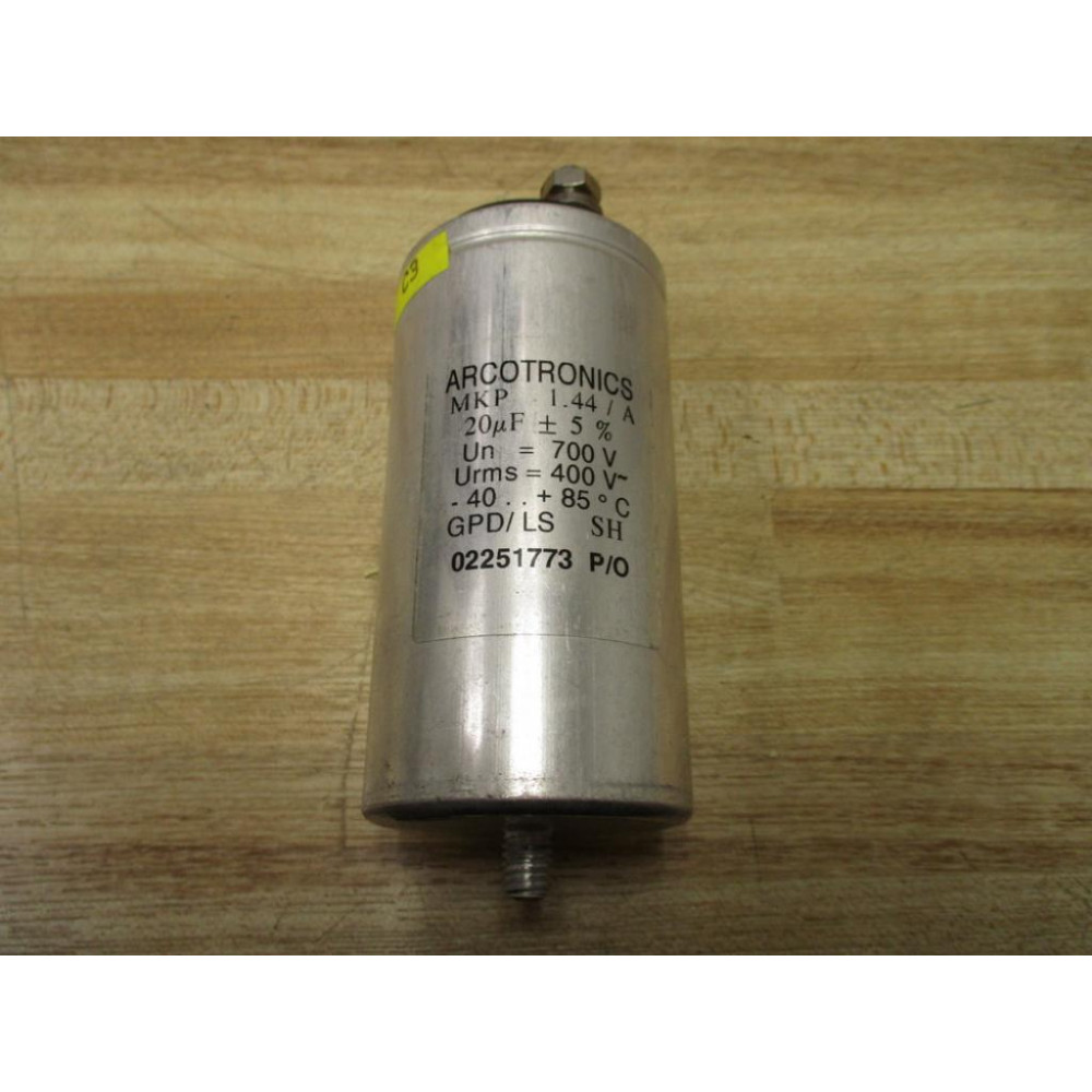 Arcotronics MKP 1.44A Capacitor 02251773 20µF Un 700VAC - Used