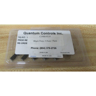 Quantum Controls C1900-0119 Chart Pen C19000119 (Pack of 5)