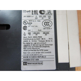 Schneider LC1D65B7 Contactor - New No Box