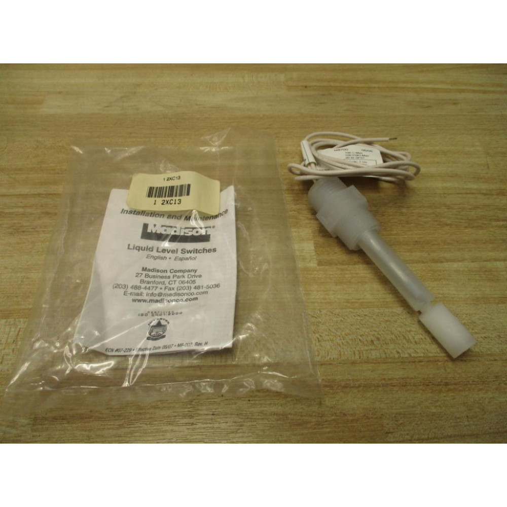 Madison M8700 Float Switch 12" 240VAC 0.14A