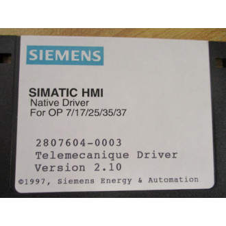 Siemens 2807604-0003 SIMATIC HMI Native Driver 28076040003